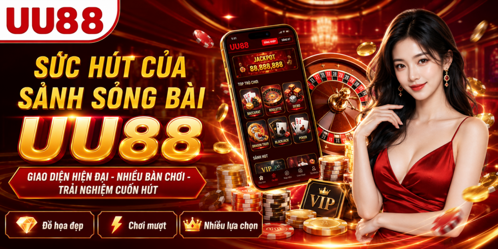 Điểm cuốn hút tạo nên sức hấp dẫn cho sảnh sòng bài UU88